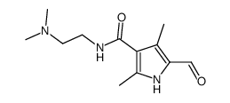 N-(2-(dimethylamino)ethyl)-5-formyl-2,4-dimethyl-1H-pyrrole-3-carboxamide Structure