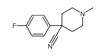 4-(4-fluorophenyl)-1-methylpiperidine-4-carbonitrile Structure