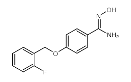 4-[(2-FLUOROBENZYL)OXY]-N'-HYDROXYBENZENECARBOXIMIDAMIDE Structure