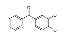 (3,4-二甲氧基苯基)(吡啶-2-基)甲酮结构式