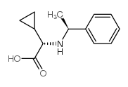 (S)-2-环丙基-2-(((S)-1-苯乙基)氨基)乙酸结构式
