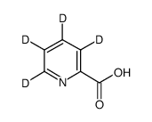 2-吡啶甲酸-D4结构式