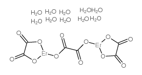 草酸铒(III)十水化合物结构式
