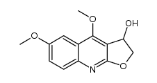 2,3-Dihydro-3-hydroxy-4,6-dimethoxyfuro[2,3-b]quinoline Structure
