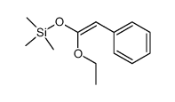 (1-ethoxy-2-phenylvinyloxy)trimethylsilane结构式