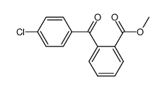 methyl 2-(4-chlorobenzoyl)benzoate结构式