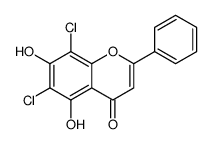 6,8-dichloro-5,7-dihydroxy-2-phenylchromen-4-one Structure