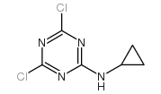 4,6-Dichloro-N-cyclopropyl-1,3,5-triazin-2-amine Structure