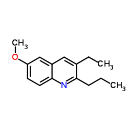 3-乙基-6-甲氧基 -2-丙基-喹啉结构式