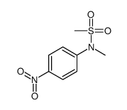 N-Methyl-N-(4-nitrophenyl)methanesulfonamide结构式