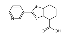 2-pyridin-3-yl-4,5,6,7-tetrahydro-1,3-benzothiazole-4-carboxylic acid Structure