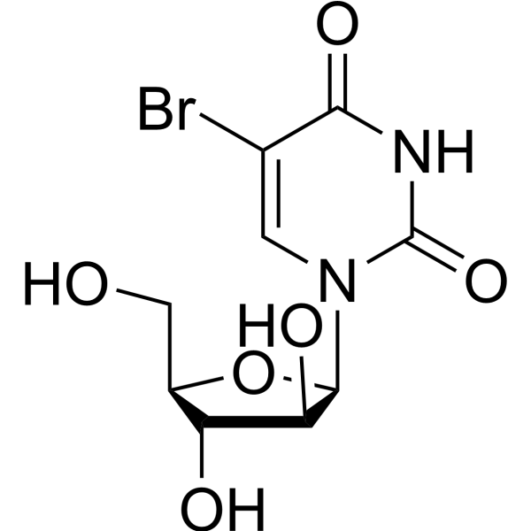 2,4(1H,3H)-Pyrimidinedione,1-b-D-arabinofuranosyl-5-bromo-结构式