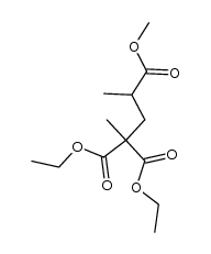 pentane-2,2,4-tricarboxylic acid-2,2-diethyl ester-4-methyl ester结构式