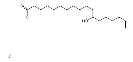 potassium,12-hydroxyoctadecanoate Structure