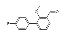 2-methoxy-3-(4'-fluorophenyl)benzaldehyde结构式