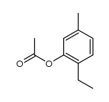 2-ethyl-5-methylphenyl acetate结构式