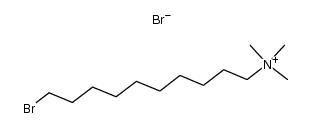 (10-bromodecyl)trimethylammonium Bromide Structure