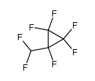 1,2,2,3,3-pentafluoro-1-difluoromethylcyclopropane结构式