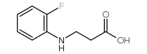 N-(2-FLUOROPHENYL)-3-AMINOPROPIONIC ACID Structure