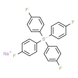 Sodium tetrakis(4-fluorophenyl)borate hydrate 98 Structure