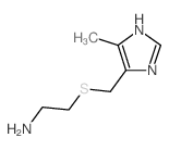 2-(((5-甲基-1H-咪唑-4-基)甲基)硫代)乙胺结构式