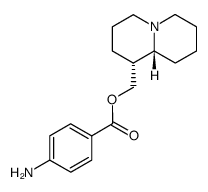 2H-Quinolizine-1-methanol, octahydro-, 4-aminobenzoate (ester) Structure