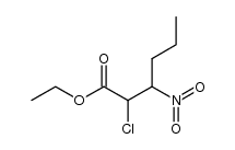 ethyl 2-chloro-3-nitrohexanoate结构式