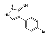 4-(4-Bromophenyl)-1H-pyrazol-3-amine结构式