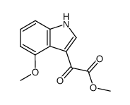 (4-Methoxy-1H-indol-3-yl)-oxo-acetic acid methyl ester Structure
