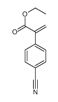 ethyl 2-(4-cyanophenyl)prop-2-enoate结构式