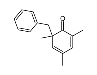 2-benzyl-2,4,6-trimethylcyclohexa-3,5-dien-1-one结构式
