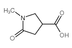 1-甲基-2-氧代吡咯烷-4-甲酸结构式