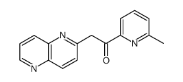 1-(6-methylpyridin-2-yl)-2-([1,5]naphthyridin-2-yl)ethanone结构式