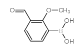 3-醛基-2-甲氧基苯硼酸结构式