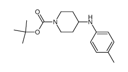 1-BOC-4-[(4-METHYLPHENYL)AMINO]-PIPERIDINE结构式