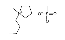 1-butyl-1-methylpyrrolidin-1-ium,methanesulfonate Structure
