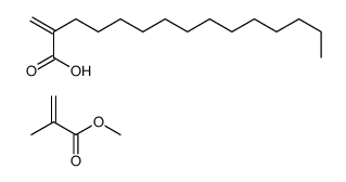 2-methylidenepentadecanoic acid,methyl 2-methylprop-2-enoate Structure