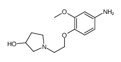 1-(2-(4-氨基-2-甲氧基苯氧基)乙基)吡咯烷-3-醇结构式