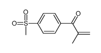 2-Methyl-1-[4-(methylsulfonyl)phenyl]-2-propen-1-one Structure