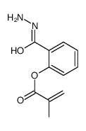 [2-(hydrazinecarbonyl)phenyl] 2-methylprop-2-enoate结构式