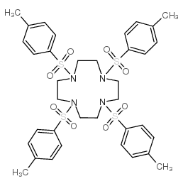 1,4,7,10-四甲苯磺酰-1,4,7,10-四氮杂环十二烷结构式