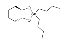 trans-2,2-di-n-butyl-1,3,2-dioxacyclohexanestannolane结构式