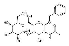 Benzyl 2-acetamido-2-deoxy-4-O-(b-D-galactopyranosyl)-b-D-glucopyranoside Structure