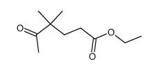 4,4-dimethyl-5-oxo-hexanoic acid ethyl ester结构式