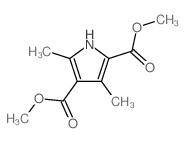 3,5-Dimethyl-1H-pyrrole-2,4-dicarboxylic acid dimethyl ester结构式