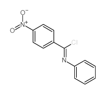 1-chloro-1-(4-nitrophenyl)-N-phenyl-methanimine结构式