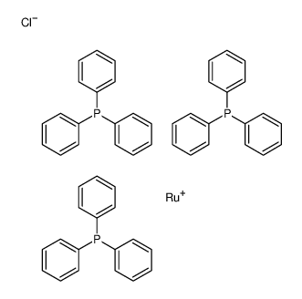 氯氢三(三苯基膦)钌(II)甲苯加合物结构式