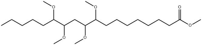 9,10,12,13-Tetramethoxyoctadecanoic acid methyl ester Structure
