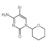 4-amino-5-bromo-1-(oxan-2-yl)pyrimidin-2-one结构式