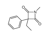 3-ethyl-1-methyl-3-phenylazetidine-2,4-dione Structure